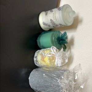 Set of Four Decorative Candles